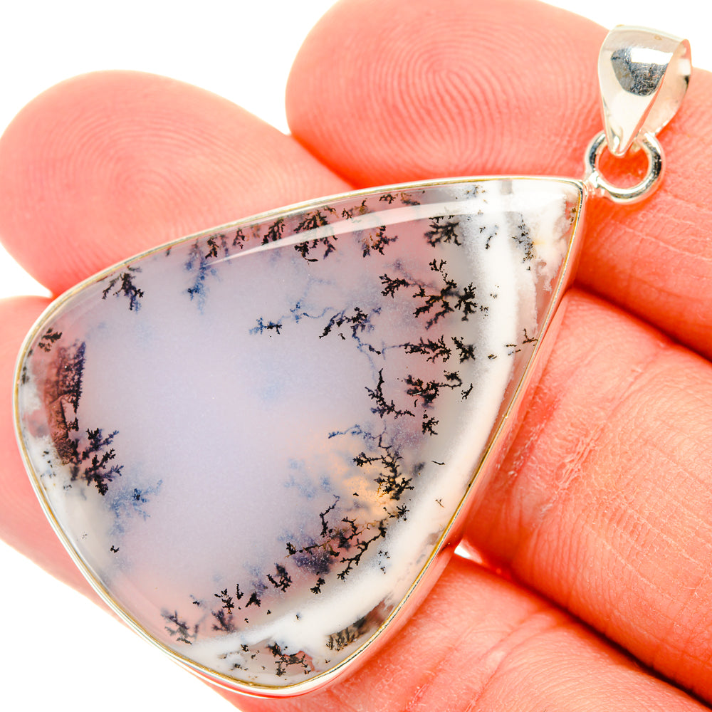 Dendritic Opal Pendants handcrafted by Ana Silver Co - PD28779