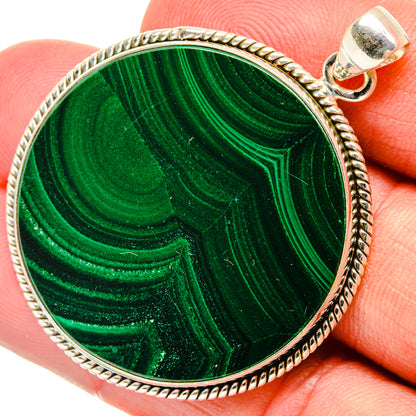 Malachite Pendants handcrafted by Ana Silver Co - PD28832