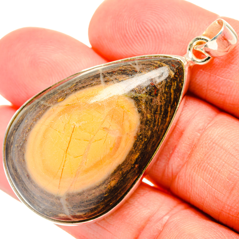 Bumble Bee Jasper Pendants handcrafted by Ana Silver Co - PD28839