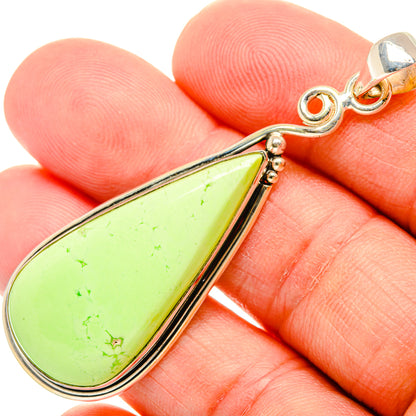 Lemon Chrysoprase Pendants handcrafted by Ana Silver Co - PD28878