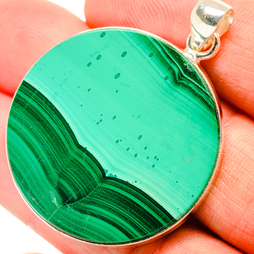 Malachite Pendants handcrafted by Ana Silver Co - PD28883