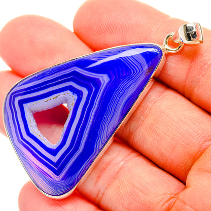 Purple Botswana Agate Pendants handcrafted by Ana Silver Co - PD28887