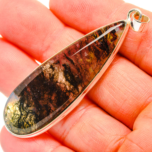Moss Agate Pendants handcrafted by Ana Silver Co - PD28899