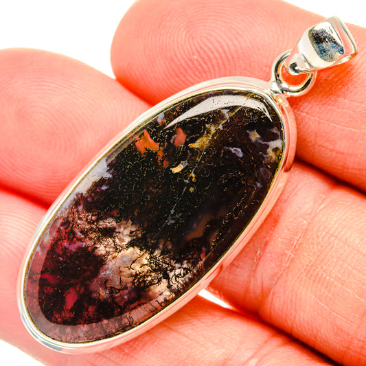 Moss Agate Pendants handcrafted by Ana Silver Co - PD28901