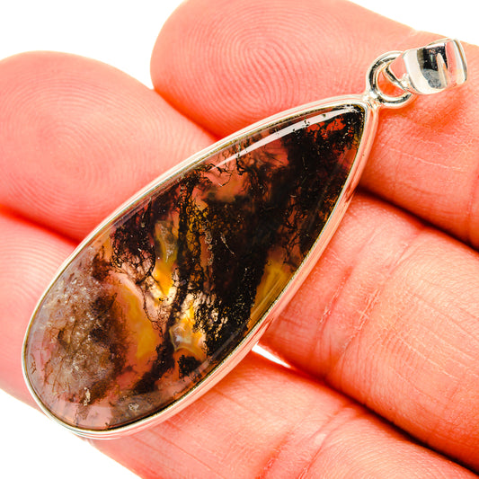 Moss Agate Pendants handcrafted by Ana Silver Co - PD28903