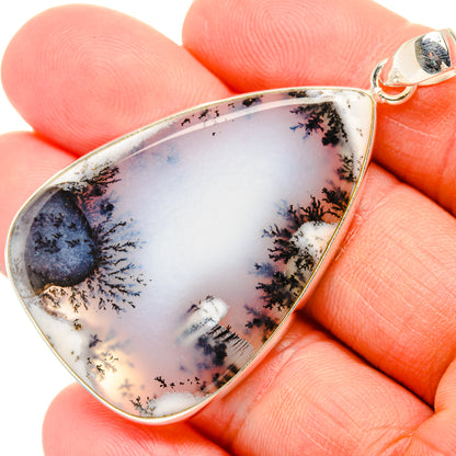 Dendritic Opal Pendants handcrafted by Ana Silver Co - PD28905