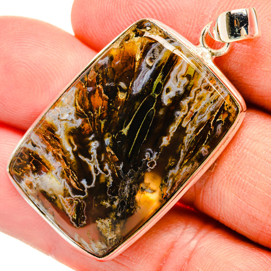 Turkish Tube Agate Pendants handcrafted by Ana Silver Co - PD28906