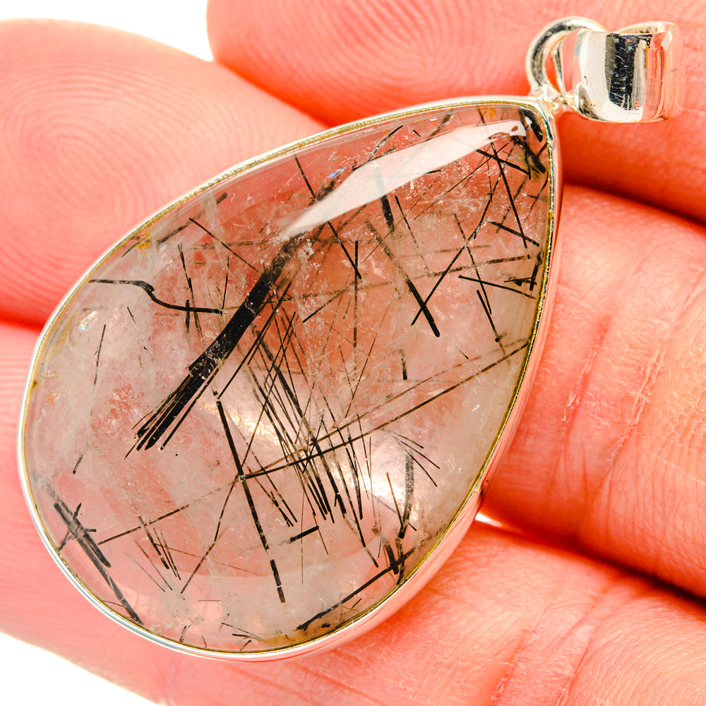 Tourmalinated Quartz Pendants handcrafted by Ana Silver Co - PD28907