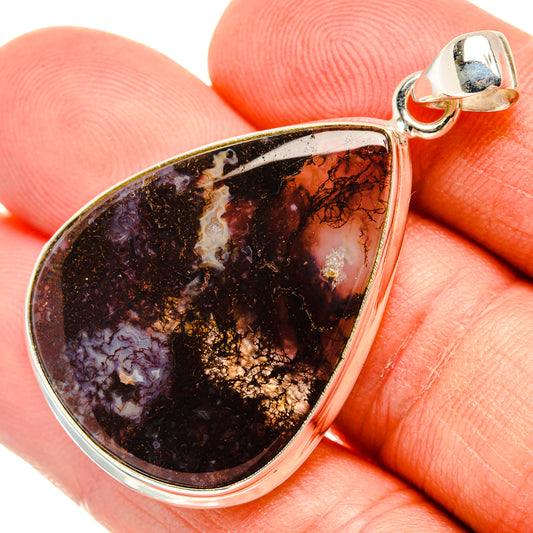 Moss Agate Pendants handcrafted by Ana Silver Co - PD28916