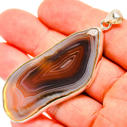 Botswana Agate Pendants handcrafted by Ana Silver Co - PD28932