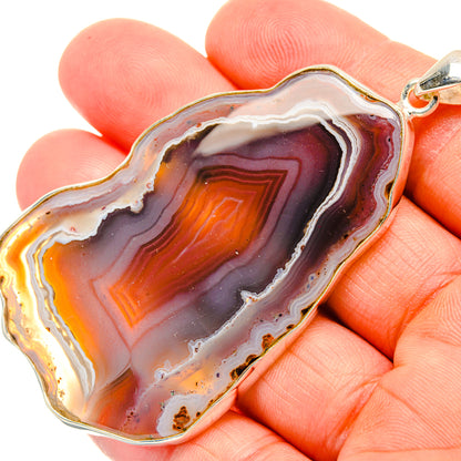 Botswana Agate Pendants handcrafted by Ana Silver Co - PD28934