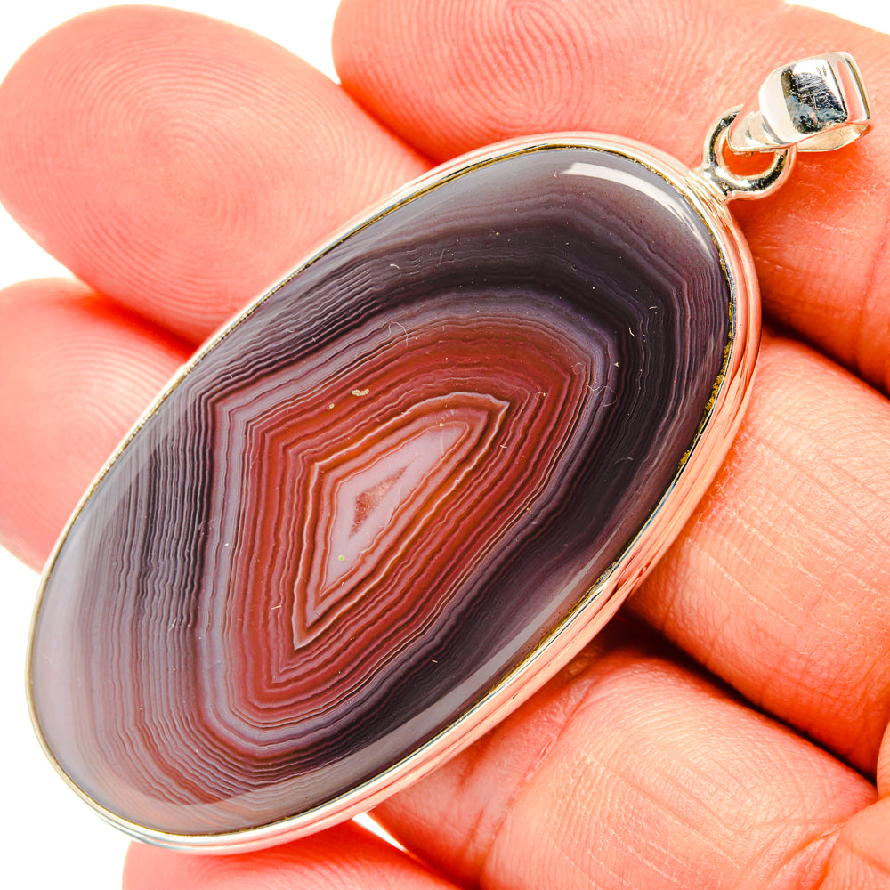 Botswana Agate Pendants handcrafted by Ana Silver Co - PD28936