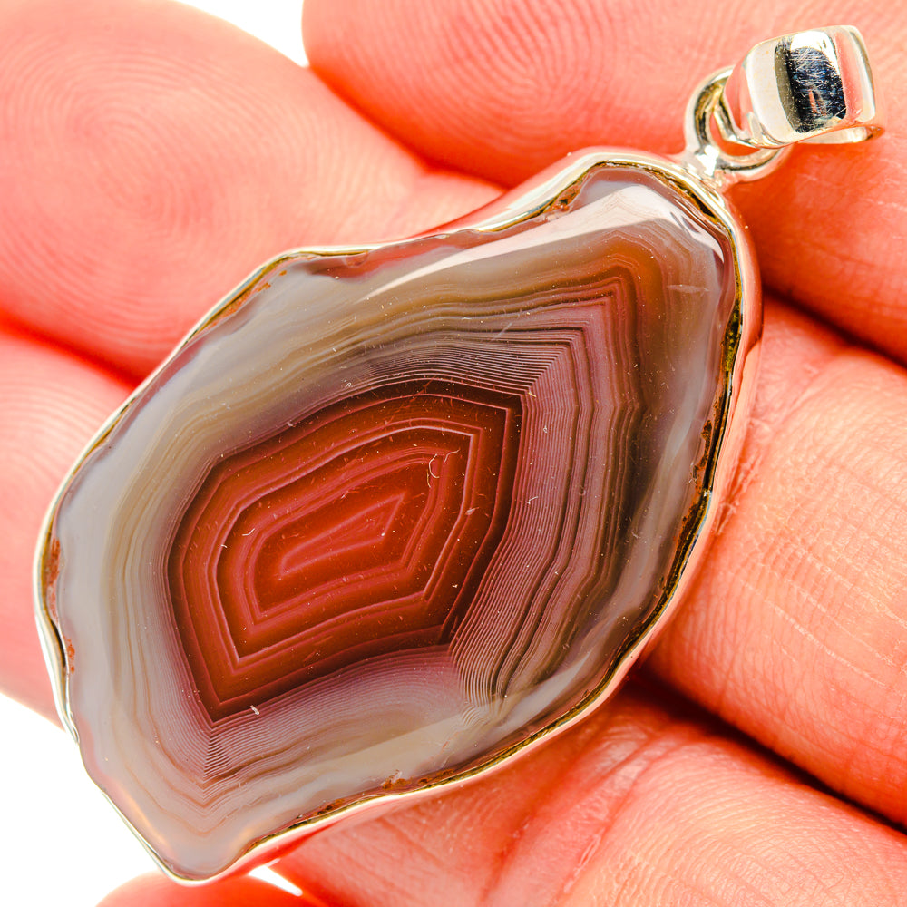 Botswana Agate Pendants handcrafted by Ana Silver Co - PD28937