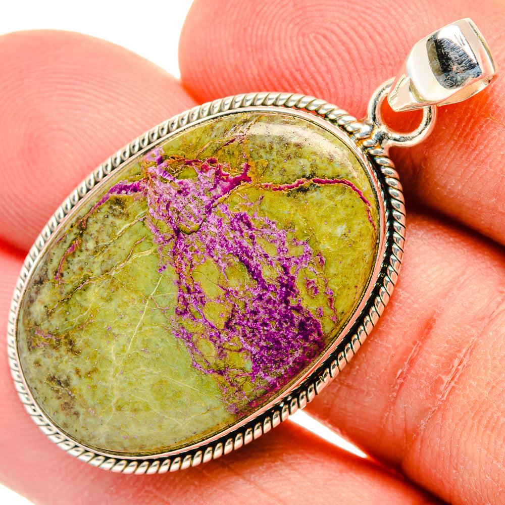 Stichtite Pendants handcrafted by Ana Silver Co - PD29084