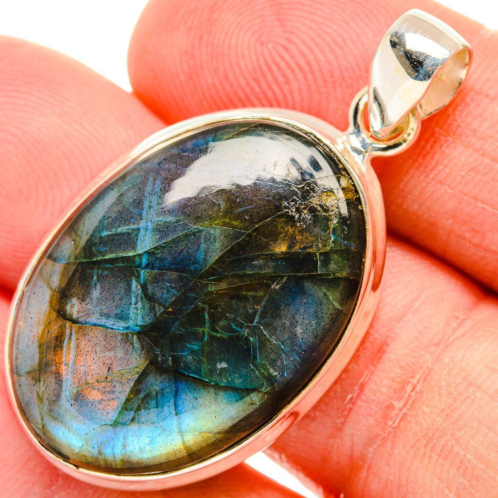Labradorite Pendants handcrafted by Ana Silver Co - PD29093