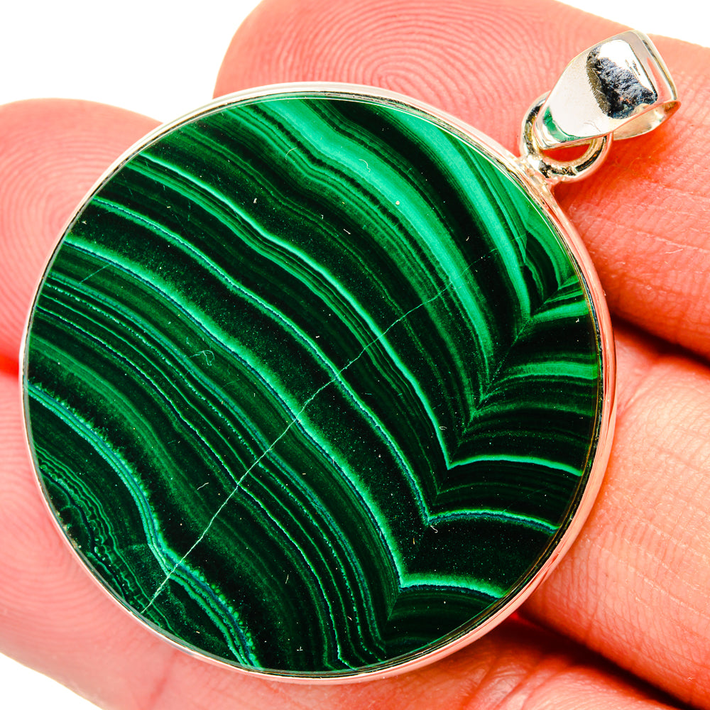 Malachite Pendants handcrafted by Ana Silver Co - PD29137