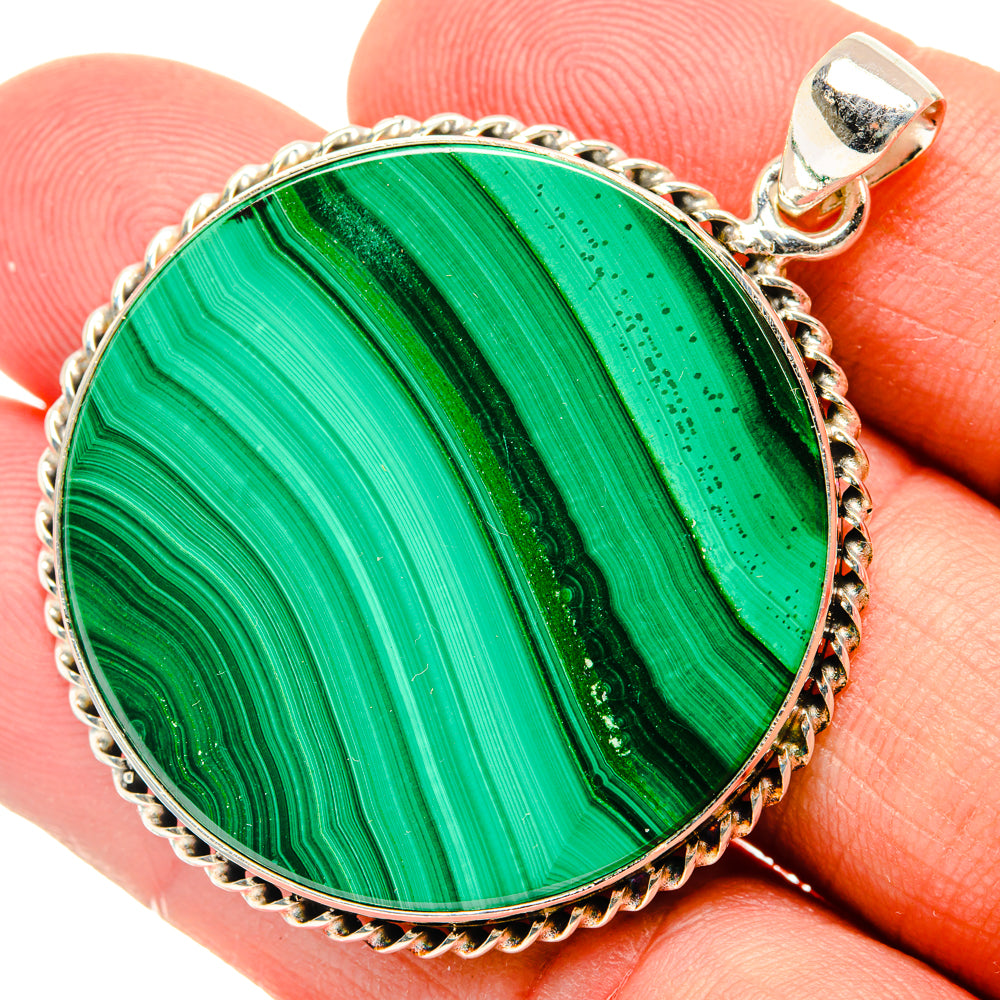 Malachite Pendants handcrafted by Ana Silver Co - PD29139