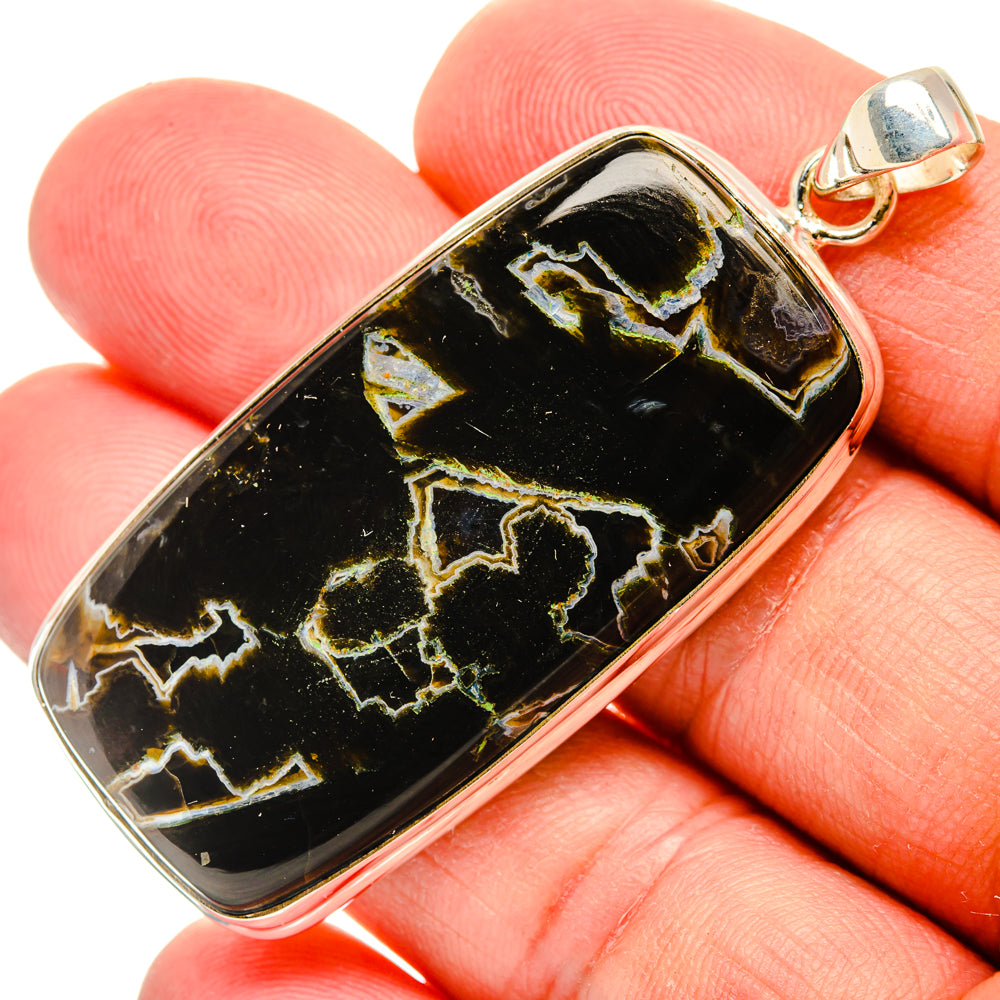 Turkish Tube Agate Pendants handcrafted by Ana Silver Co - PD29145