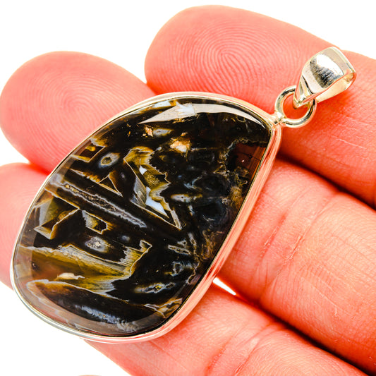 Turkish Tube Agate Pendants handcrafted by Ana Silver Co - PD29147