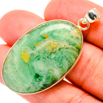 Peruvian Opal Pendants handcrafted by Ana Silver Co - PD29148