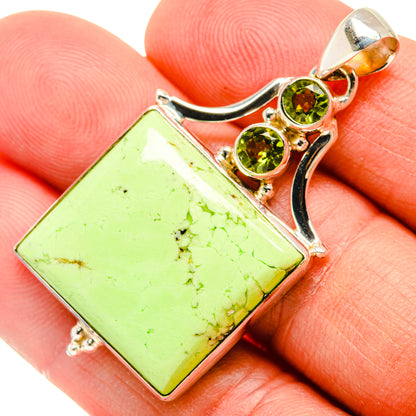 Lemon Chrysoprase Pendants handcrafted by Ana Silver Co - PD29151