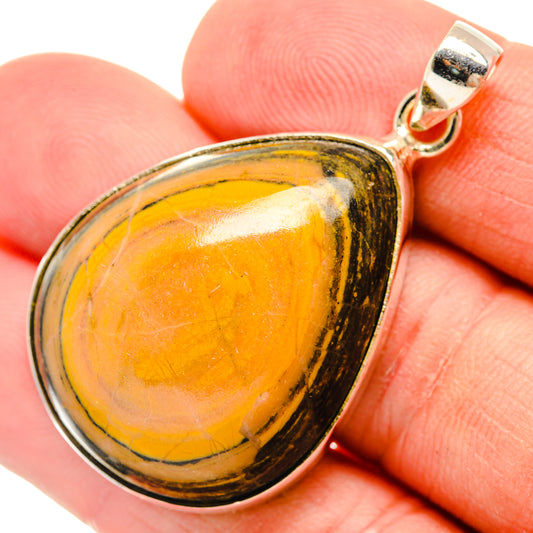 Bumble Bee Jasper Pendants handcrafted by Ana Silver Co - PD29157