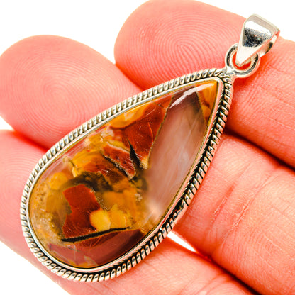 Butterfly Jasper Pendants handcrafted by Ana Silver Co - PD29158