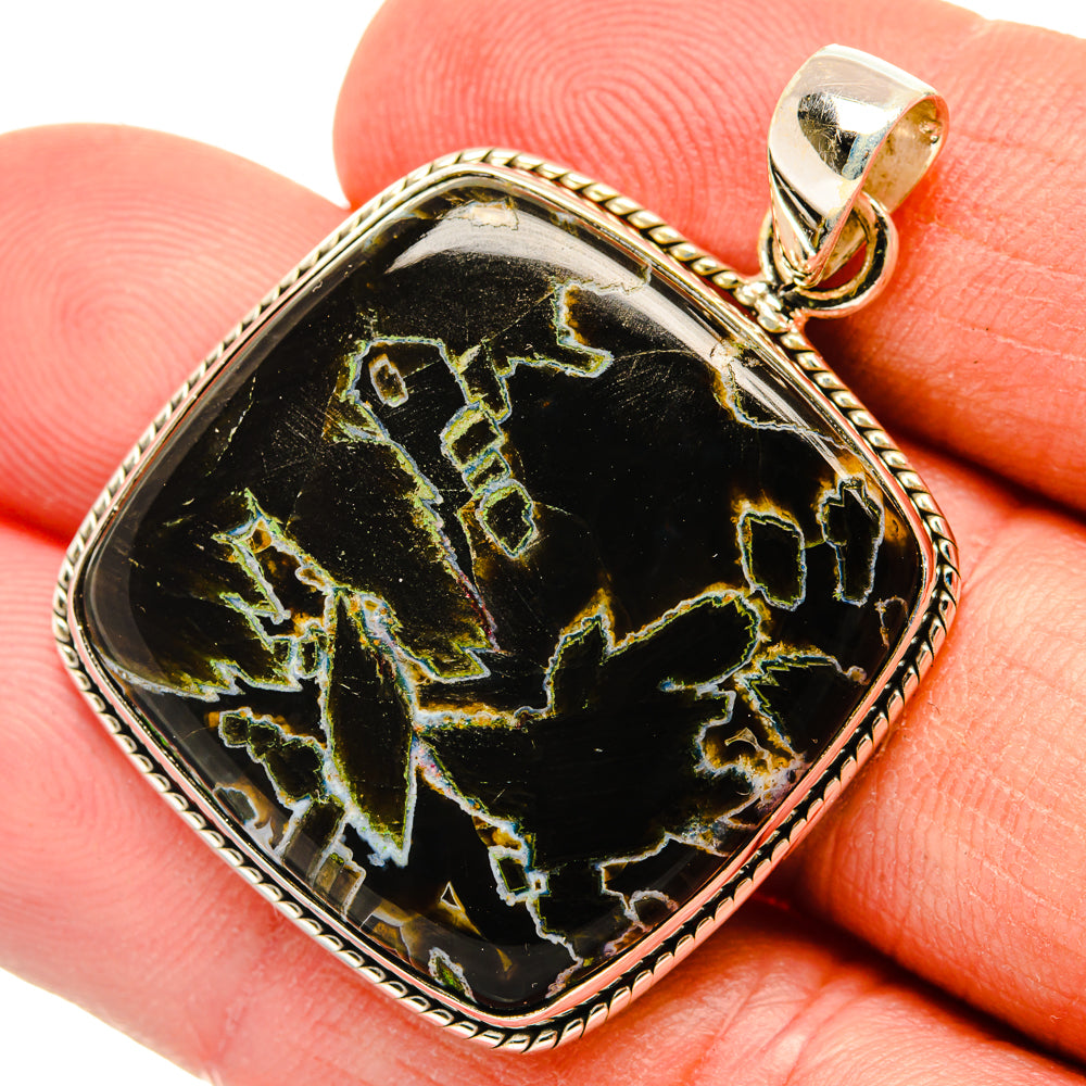 Turkish Tube Agate Pendants handcrafted by Ana Silver Co - PD29160