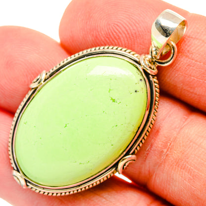 Lemon Chrysoprase Pendants handcrafted by Ana Silver Co - PD29165