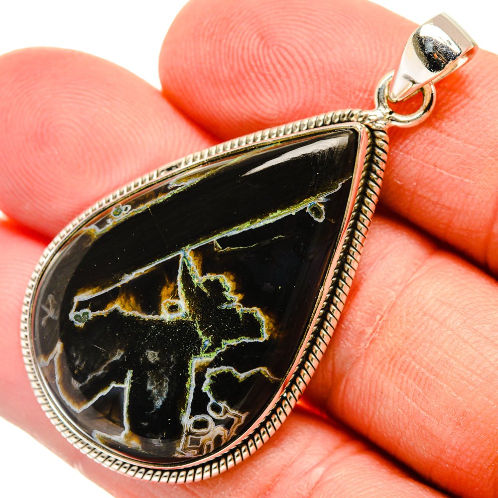 Turkish Tube Agate Pendants handcrafted by Ana Silver Co - PD29184