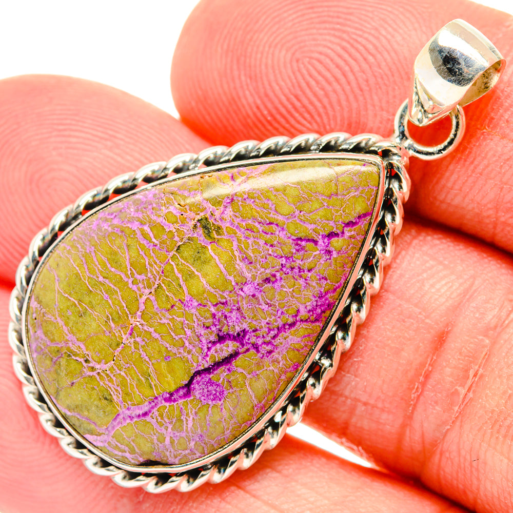 Stichtite Pendants handcrafted by Ana Silver Co - PD29236