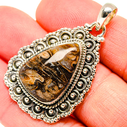 Turkish Tube Agate Pendants handcrafted by Ana Silver Co - PD29241