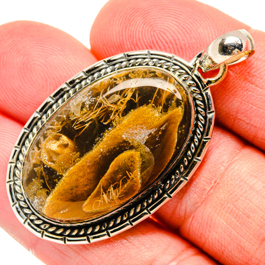 Turkish Tube Agate Pendants handcrafted by Ana Silver Co - PD29243
