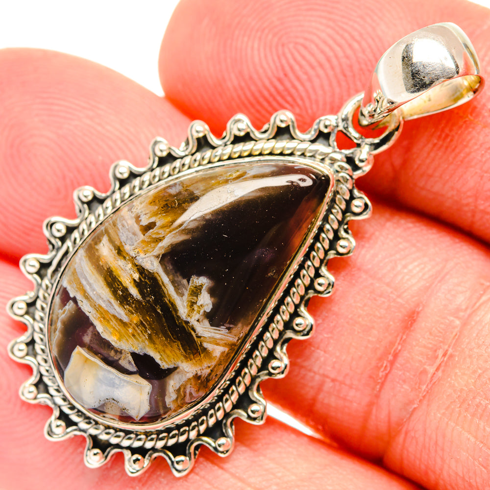 Turkish Tube Agate Pendants handcrafted by Ana Silver Co - PD29245