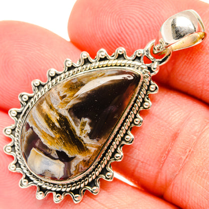 Turkish Tube Agate Pendants handcrafted by Ana Silver Co - PD29245