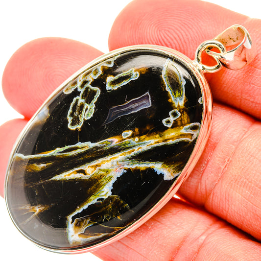 Turkish Tube Agate Pendants handcrafted by Ana Silver Co - PD29247