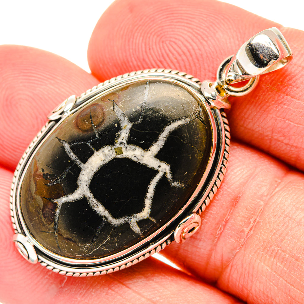 Septarian Geode Pendants handcrafted by Ana Silver Co - PD29254