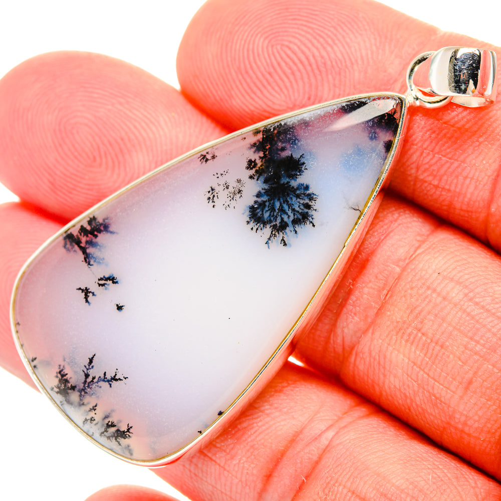 Dendritic Opal Pendants handcrafted by Ana Silver Co - PD29274