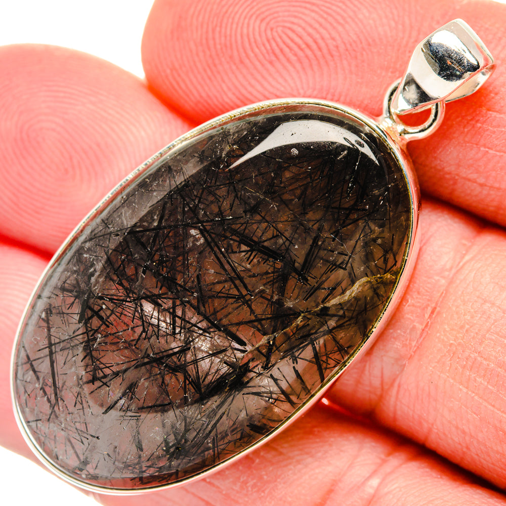 Tourmalinated Quartz Pendants handcrafted by Ana Silver Co - PD29279