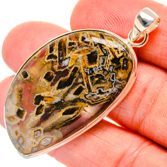 Turkish Tube Agate Pendants handcrafted by Ana Silver Co - PD29282