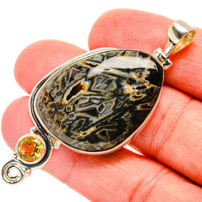 Turkish Tube Agate Pendants handcrafted by Ana Silver Co - PD29284