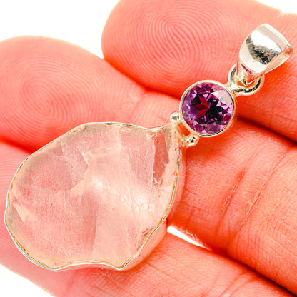 Rose Quartz Pendants handcrafted by Ana Silver Co - PD29292