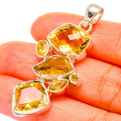 Citrine Pendants handcrafted by Ana Silver Co - PD29350