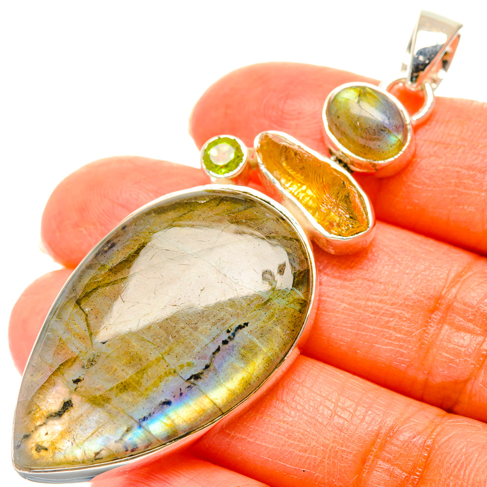 Labradorite Pendants handcrafted by Ana Silver Co - PD29360