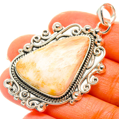 Scolecite Pendants handcrafted by Ana Silver Co - PD29374