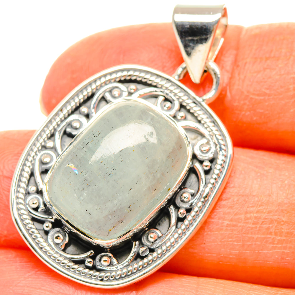 Aquamarine Pendants handcrafted by Ana Silver Co - PD29396