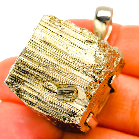 Pyrite Pendants handcrafted by Ana Silver Co - PD29401
