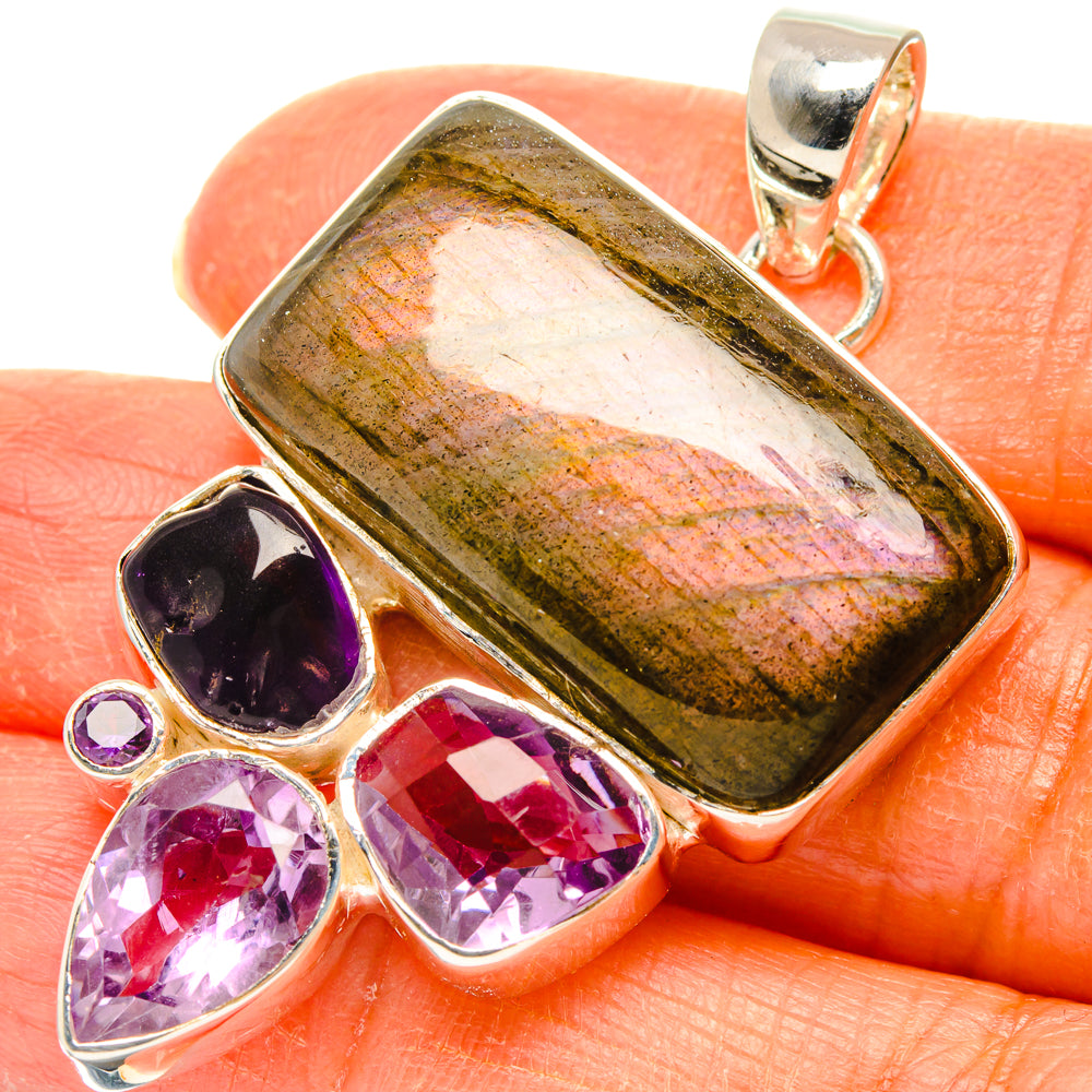 Labradorite Pendants handcrafted by Ana Silver Co - PD29409