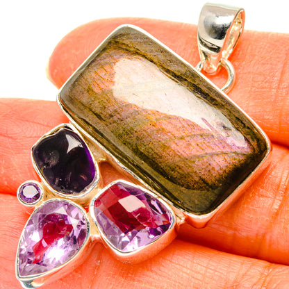 Labradorite Pendants handcrafted by Ana Silver Co - PD29409