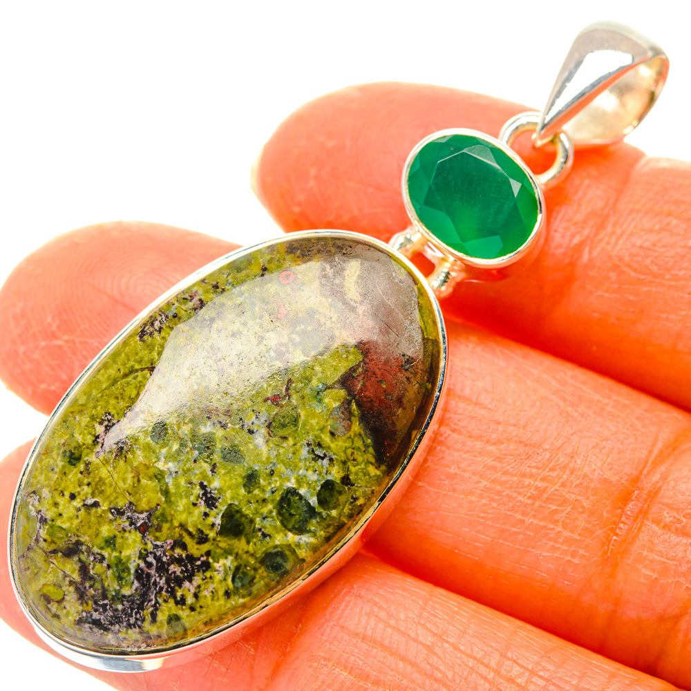 Dragon's Blood Stone Pendants handcrafted by Ana Silver Co - PD29436